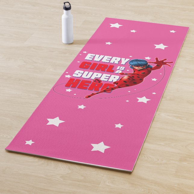 Ladybug Every Girl ist ein Super-Held Yogamatte (Beispiel)