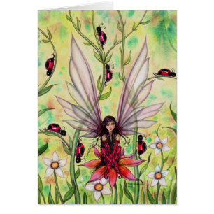 Ladybug Fairy Fantasy Art Illustration