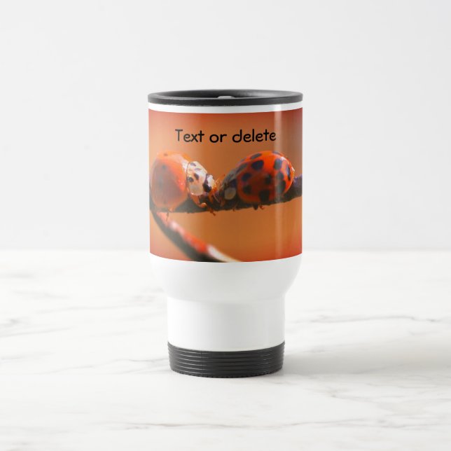 Ladybug Friends Nature Personalisiert Reisebecher (Mittel)