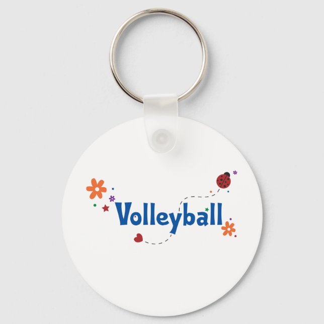 Ladybug Garden Volleyball Schlüsselanhänger (Vorderseite)