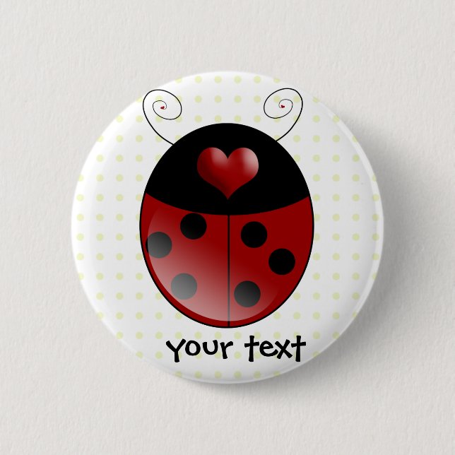Ladybug Geschenke Button (Vorderseite)