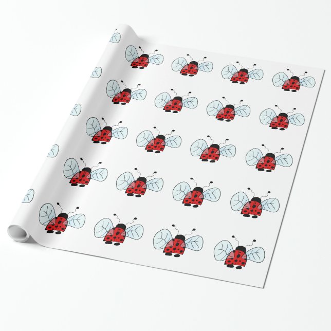 Ladybug Geschenkpapier (Ungerollt)