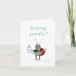 Ladybug Get Well Card Karte