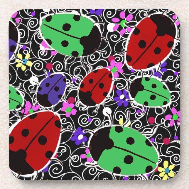 Ladybug Getränkeuntersetzer (Vorderseite)