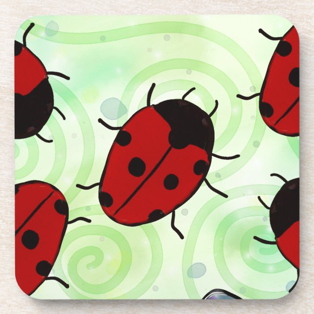 Ladybug Getränkeuntersetzer (Vorderseite)