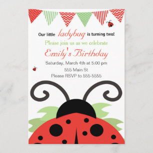 Ladybug Girl Geburtstagseinladung Einladung