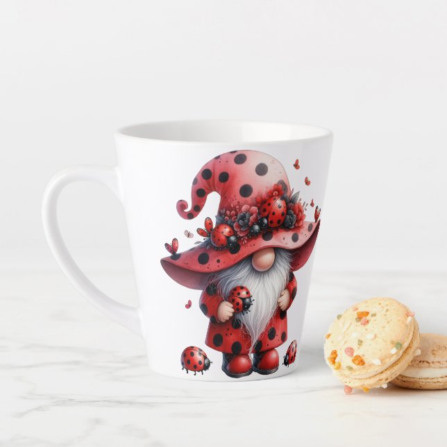 Ladybug Gnomes Latte Tasse (Beispiel)
