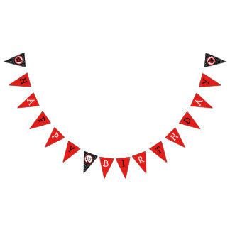 Ladybug Happy Birthday Bunting Flag Banner