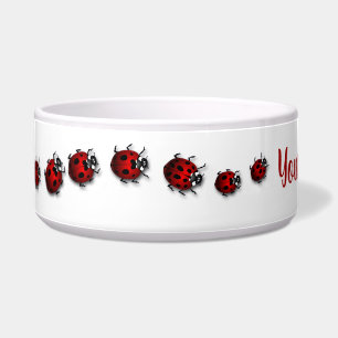 Ladybug Haustier Disc personalisiert Ladybird Pet Napf