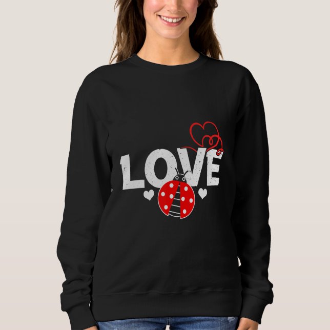 Ladybug Heart 2 Sweatshirt (Vorderseite)