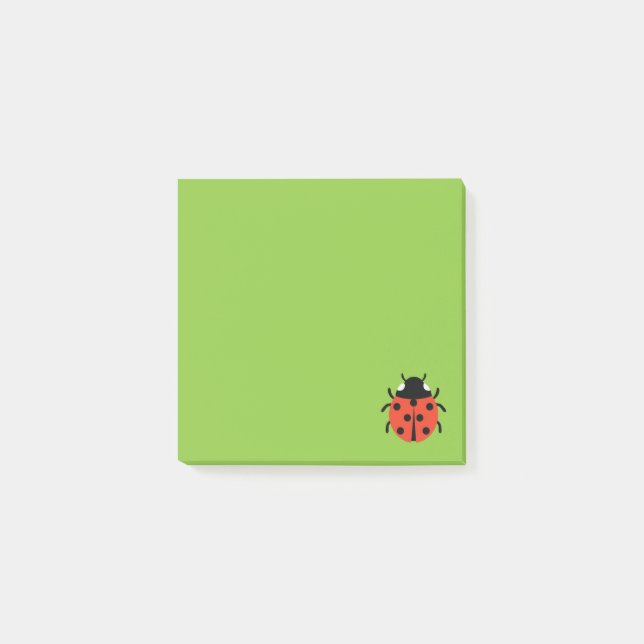 Ladybug Illustration Post-it Klebezettel (Vorderseite)