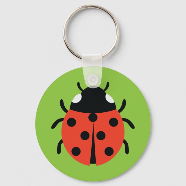 Ladybug Illustration Schlüsselanhänger (Vorderseite)