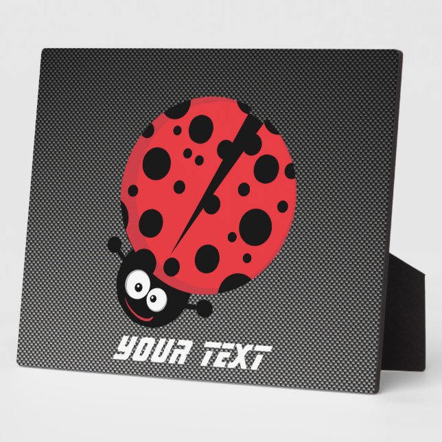 Ladybug; Imitate Kohlenstofffaser Fotoplatte (Seite)