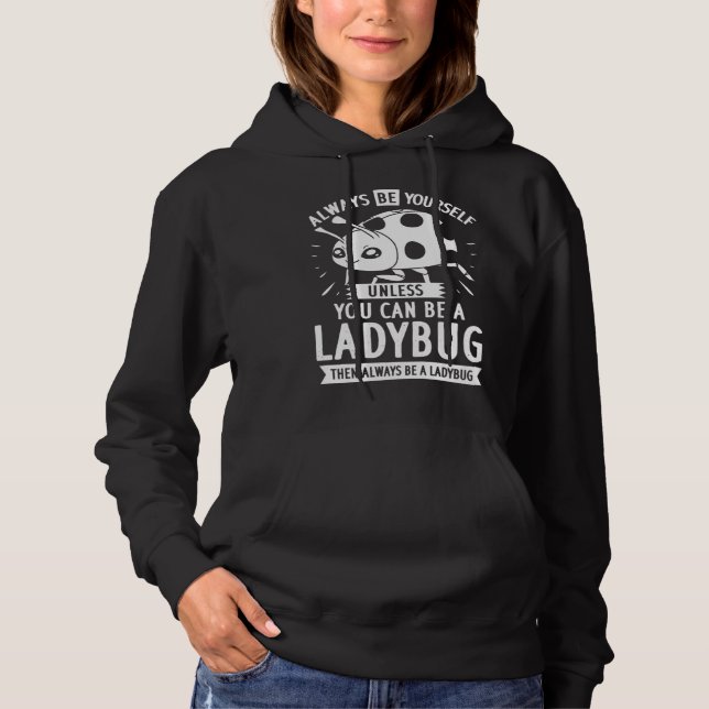 Ladybug Insect  Garden Habitat Hoodie (Vorderseite)