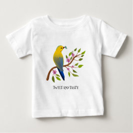 Ladybug-Insekt leckerer, farbiger Vogel mädchenhaf Baby T-shirt