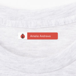 Ladybug Iron Name Labels für Schulcamps Etiketten