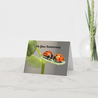 Ladybug Jubiläumsgrusskarte Karte