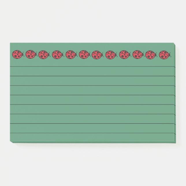 Ladybug Jumbo Post It Notes Post-it Klebezettel (Vorderseite)