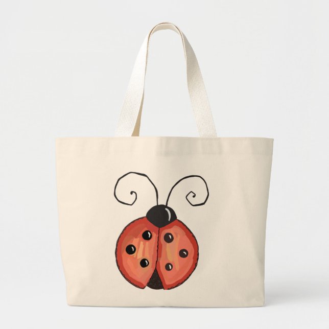 Ladybug Jumbo Stoffbeutel (Vorne)