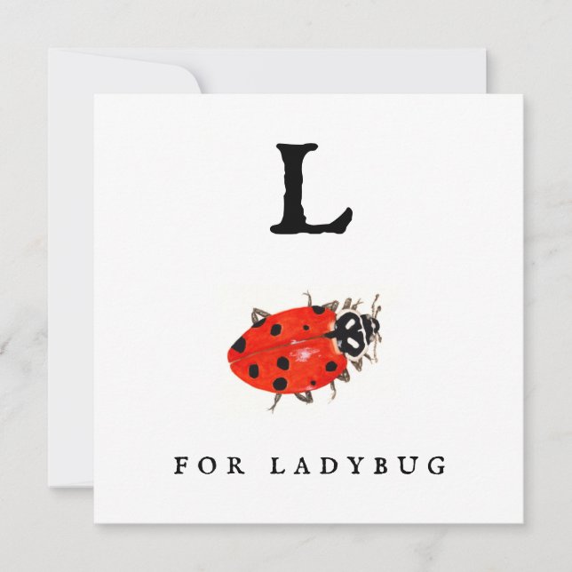 Ladybug Karte (Vorderseite)
