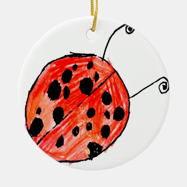Ladybug Keramik Ornament (Vorne)