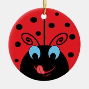 Ladybug Keramik Ornament