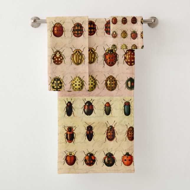 Ladybug Ladybird Beetle Insect Bug Badhandtuch Set (Insitu)