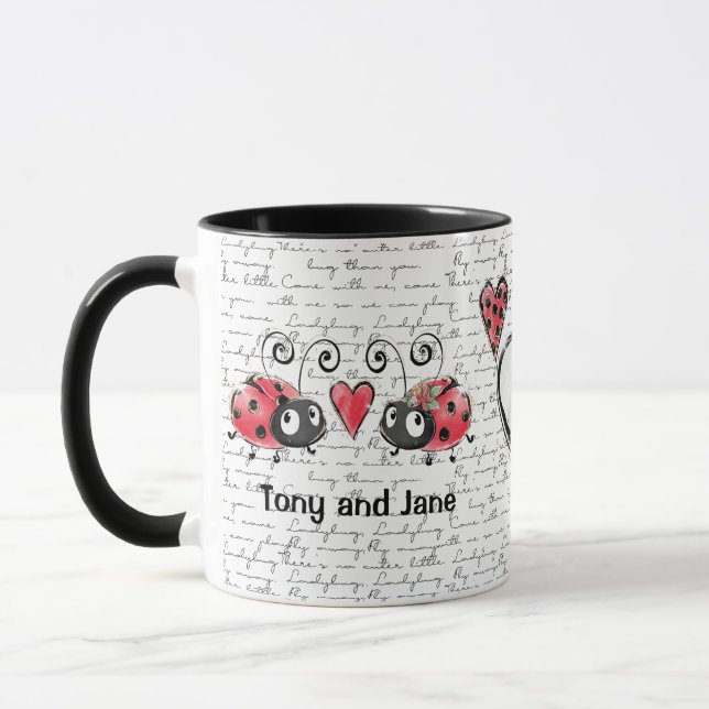 Ladybug Ladybird design Mug (Gauche)