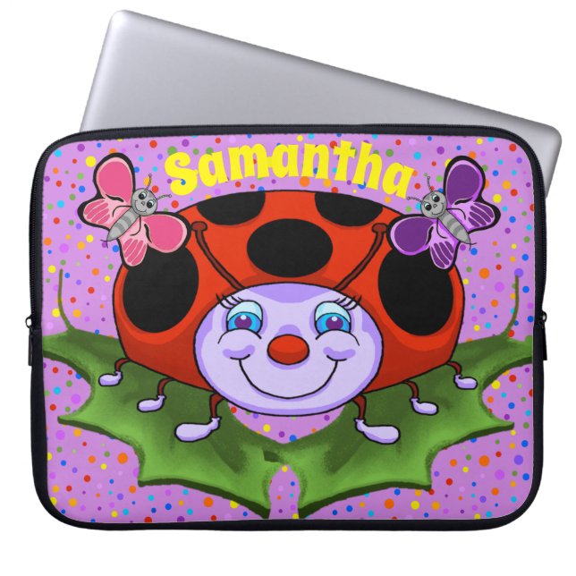 Ladybug Laptop Case (Vorderseite)