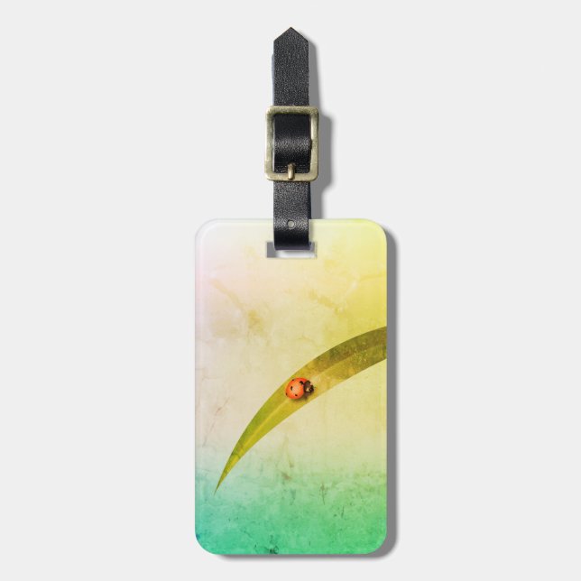 Ladybug Leaf Gepäckanhänger (Vorderseite vertikal)