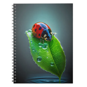 Ladybug Leaf Ruhe Friedliche Jahreszeit Notizblock