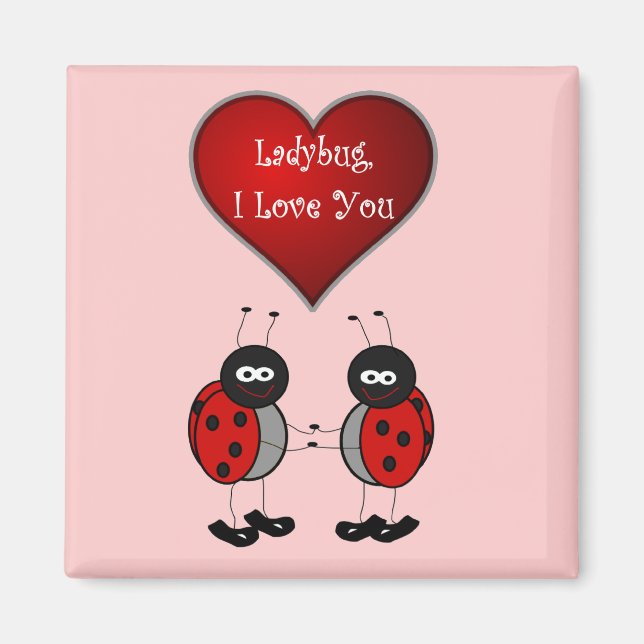 Ladybug Liebe Magnet (Vorne)