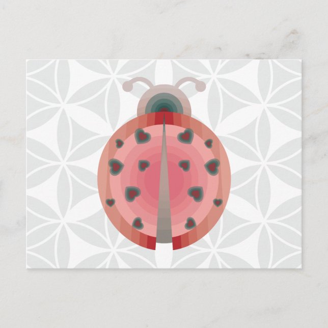 ladybug-Liebe Postkarte (Vorderseite)