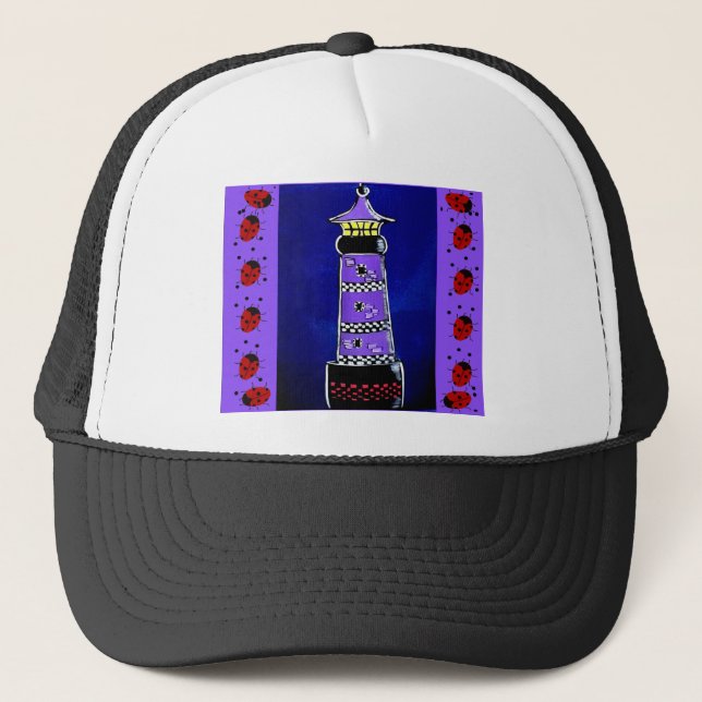 Ladybug Lighthouses Truckerkappe (Vorderseite)