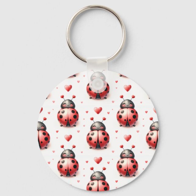 Ladybug Love (personalized) Schlüsselanhänger (Vorderseite)
