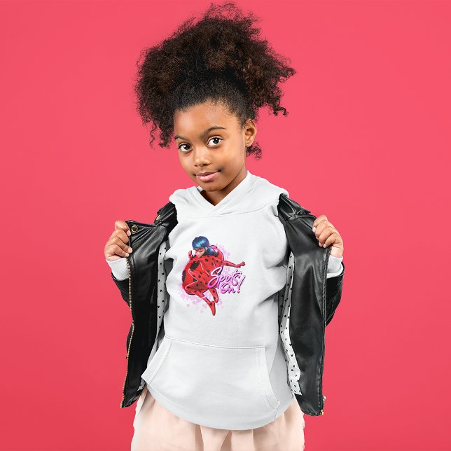 Ladybug miraculeux | Spots Sur Graphic (Kid wearing hoodie)