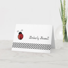 Ladybug mit Dots Personalisiert Stationery