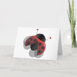 Ladybug mit Opernflügel Karte