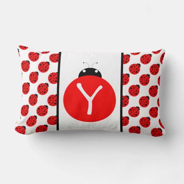 Ladybug Monogram Lendenkissen (Vorderseite)