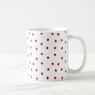 Ladybug Motif Coffee Mug