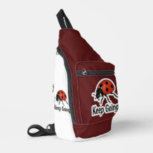 Ladybug Motivation Sticker Crossbody Bag