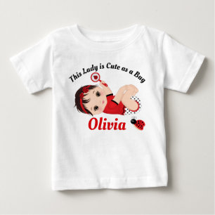 Ladybug Niedlich Little Girl Baby T - Shirt