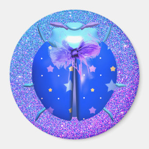 Ladybug niedlicher Glitzer-Gefälle Magnet