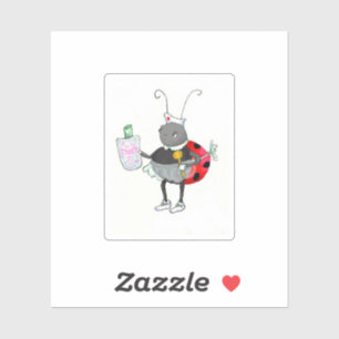 Ladybug Nurse Aufkleber