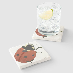 LadyBug Office-Zuhause personalize Destiny Destiny Steinuntersetzer