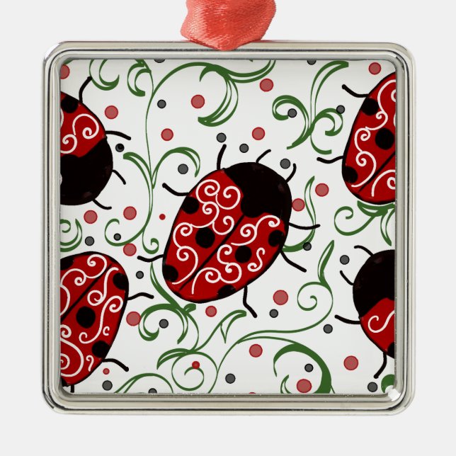 Ladybug Ornament Aus Metall (Vorne)
