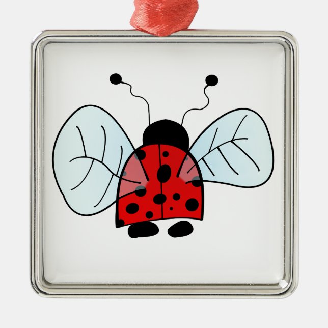 Ladybug Ornament Aus Metall (Vorne)
