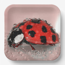 Ladybug Pappteller