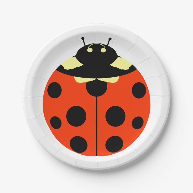 Ladybug Pappteller (Vorderseite)