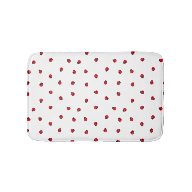 Ladybug Pattern Bath Mat Badematte (Vorderseite)
